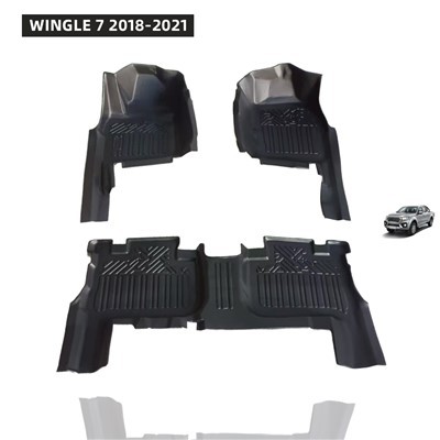 Slitstark bilgolvmatta Eco TPE-material 5D-präglad bilmatta Anti-halk Vattentät interiörmatta